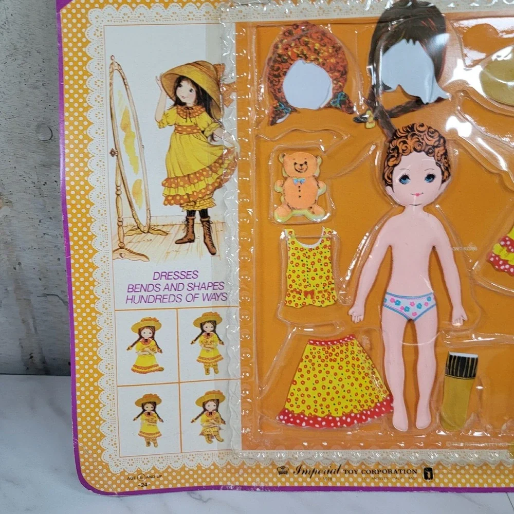 1978 Vtg Imperial Toys Petticoats Pantiloons‎ Bendable Doll NIP